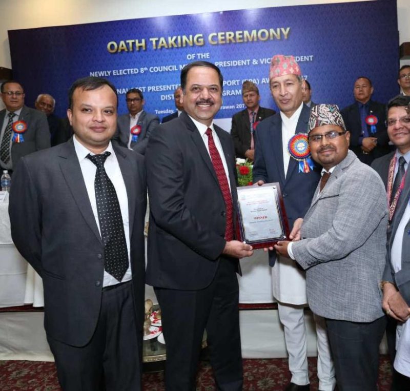 बोटलर्स नेपाल लिमिटेड आईक्यानको ‘वेस्ट प्रिजेन्टेड एनुयल रिपोर्ट अवार्ड २०१७’