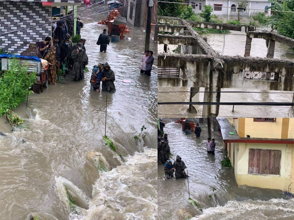 यसकारण पस्यो इटहरीको गल्ली गल्लीमा बाढी (फोटो-सहित)